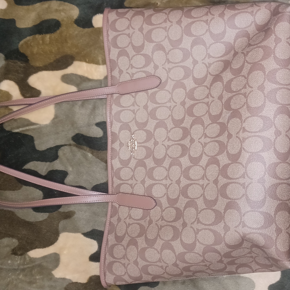 Coach Signature Tote Bag - Purple